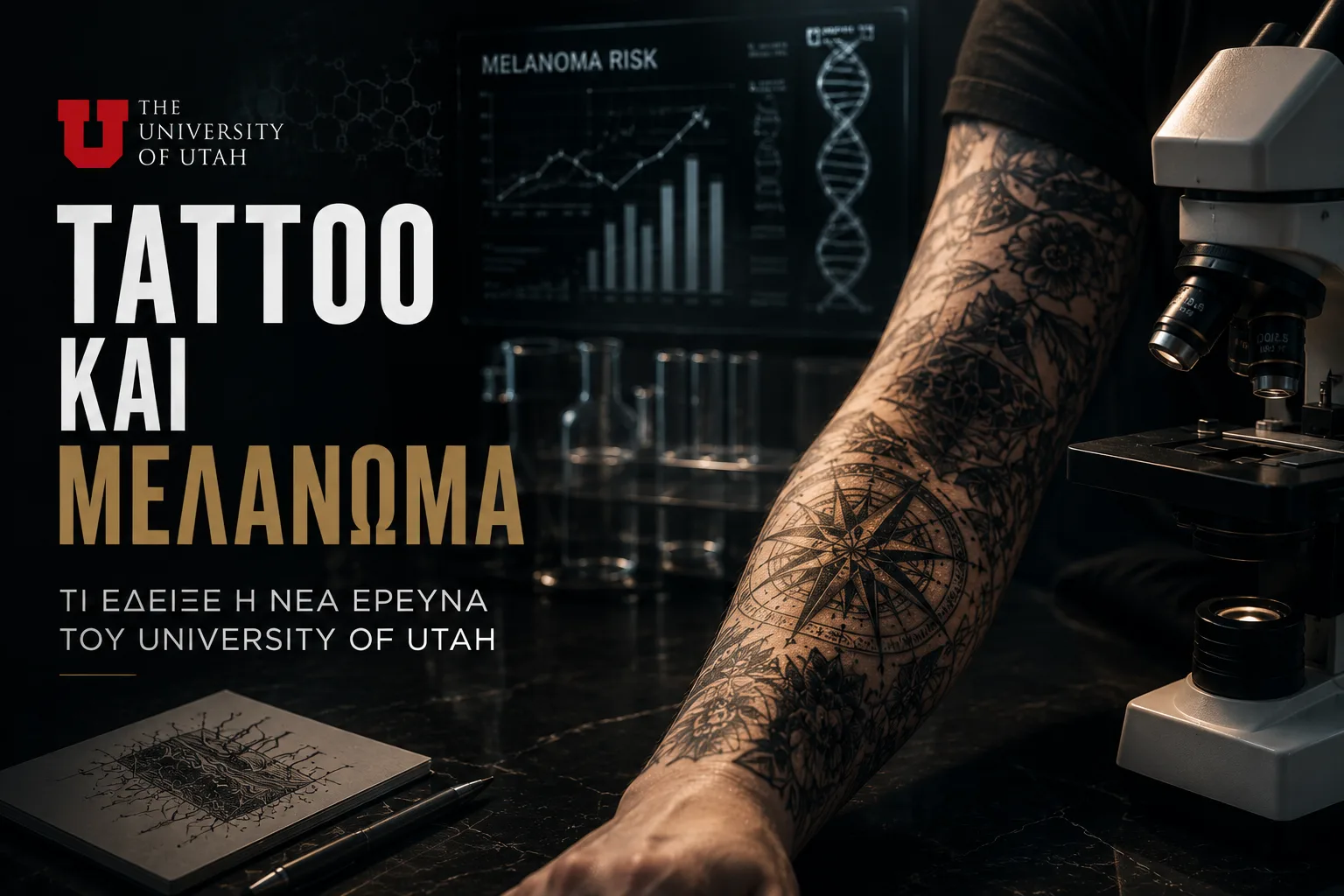 Tattoo και Καρκίνος του Δέρματος: Τι Λέει η Νέα Έρευνα